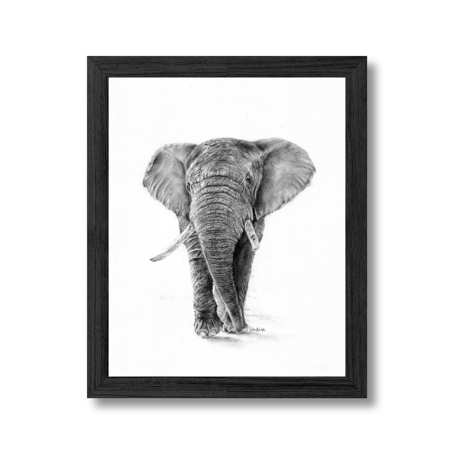 The Silent Listener (easel back)