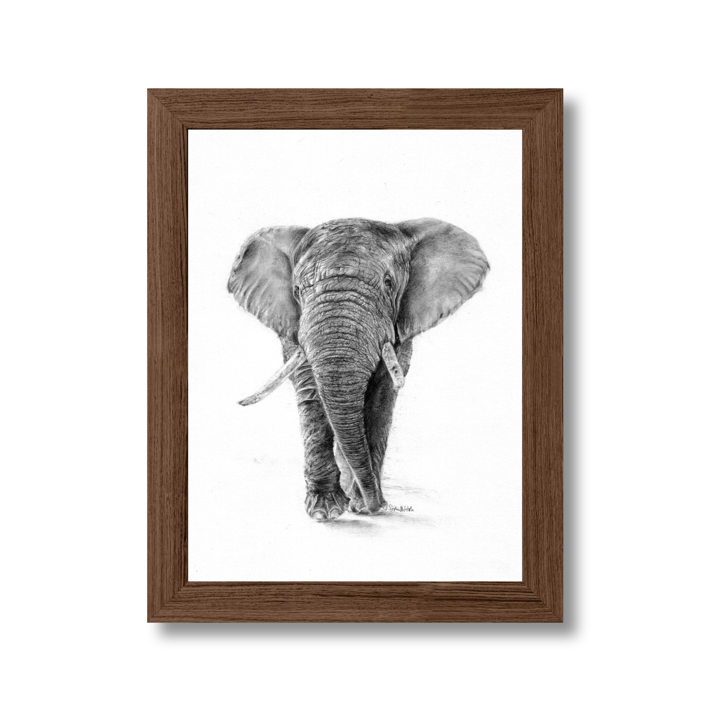 The Silent Listener (easel back)