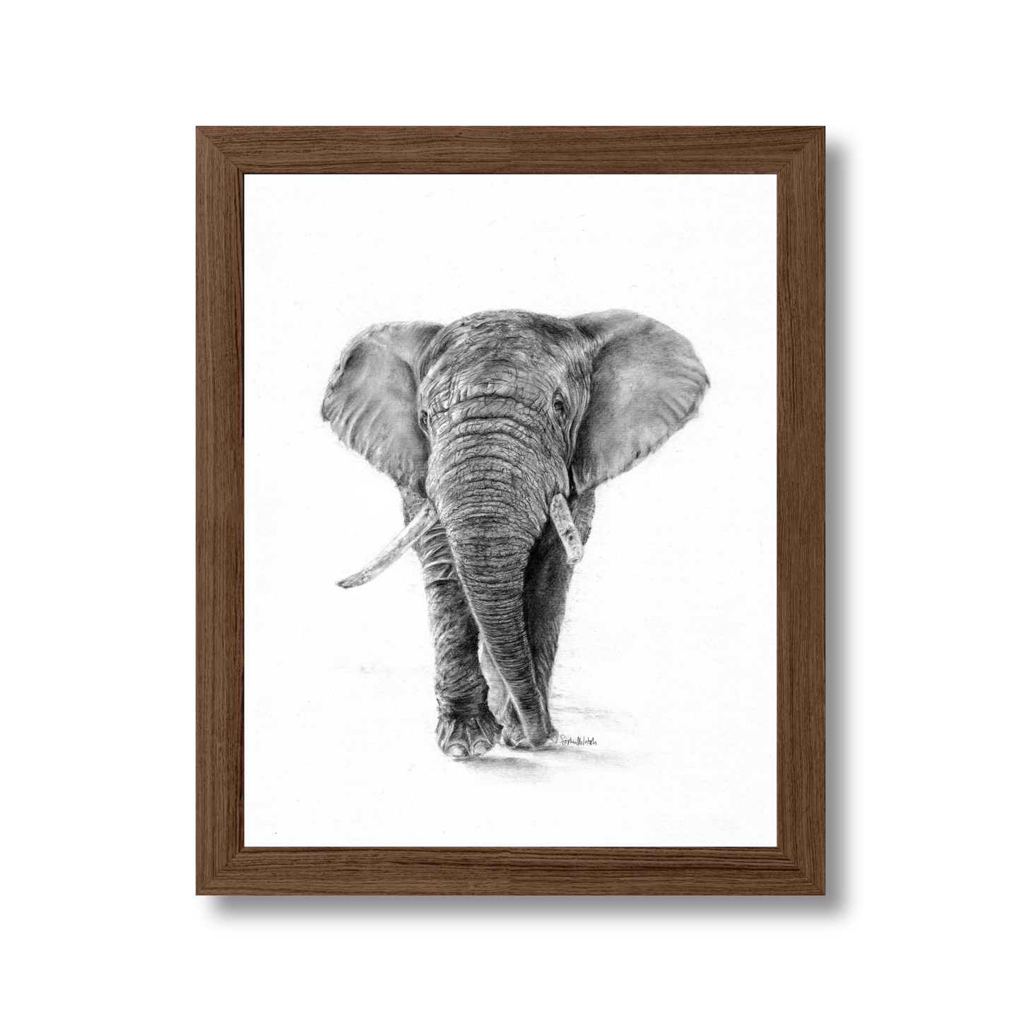 The Silent Listener (easel back)