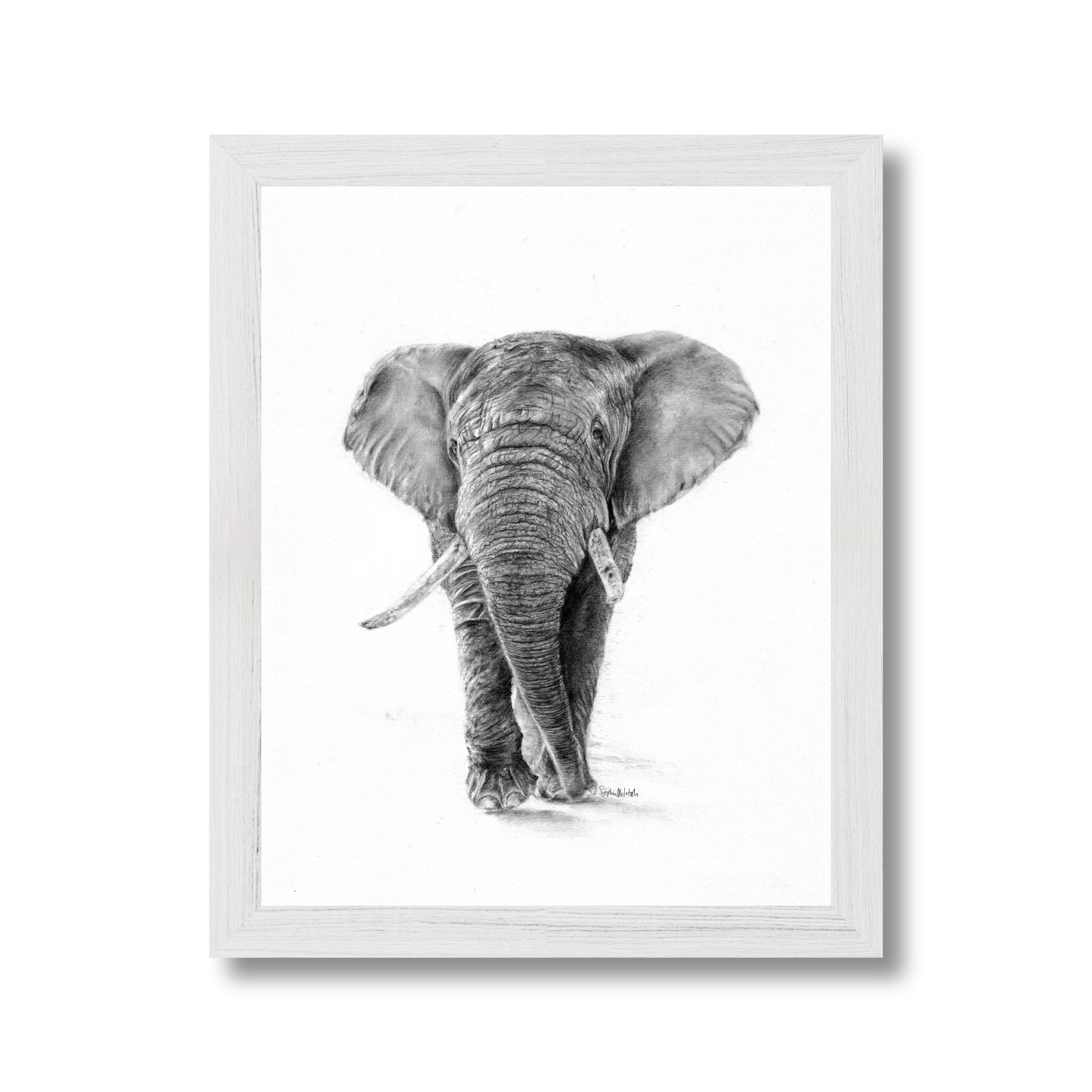 The Silent Listener (easel back)