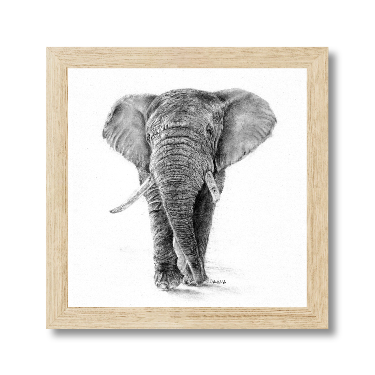 The Silent Listener (easel back)