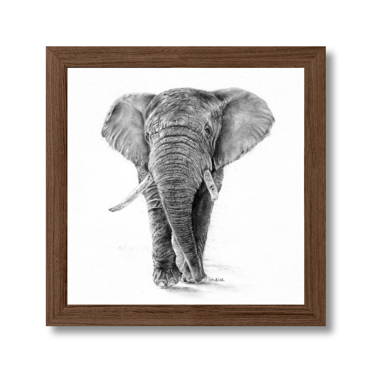 The Silent Listener (easel back)