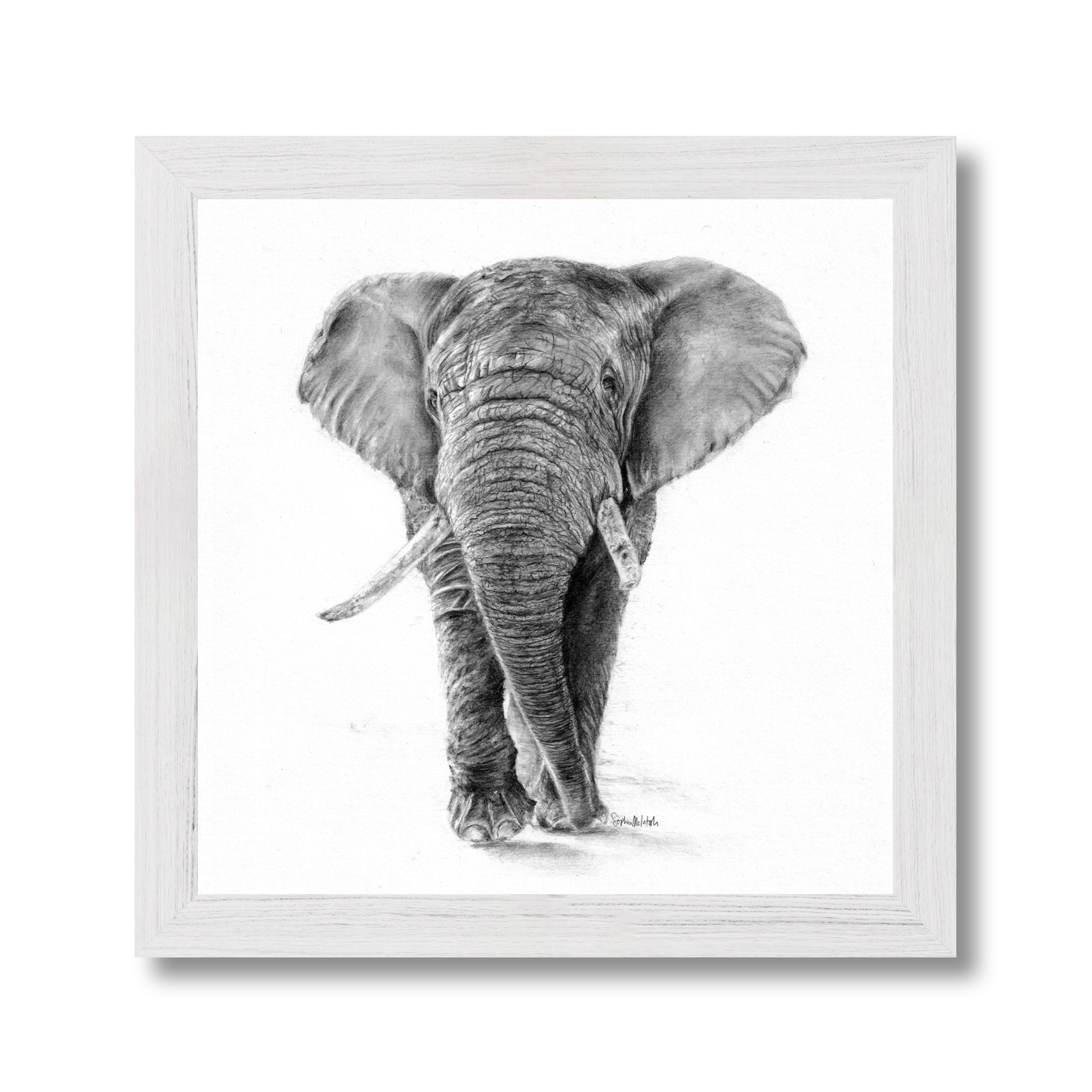 The Silent Listener (easel back)